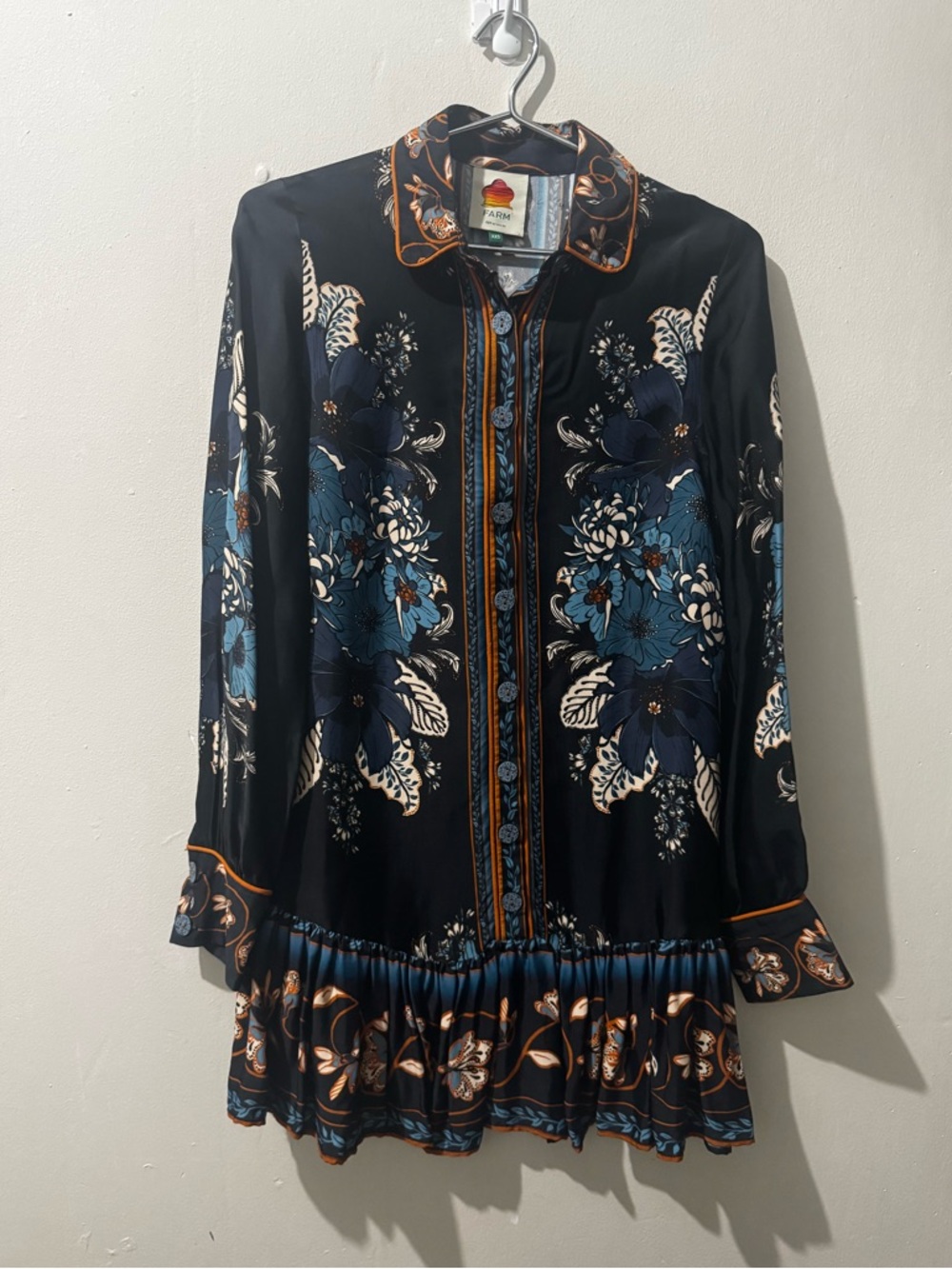 Farm Rio Blossom Tapestry Dress size XXS - Picture 2 of 10